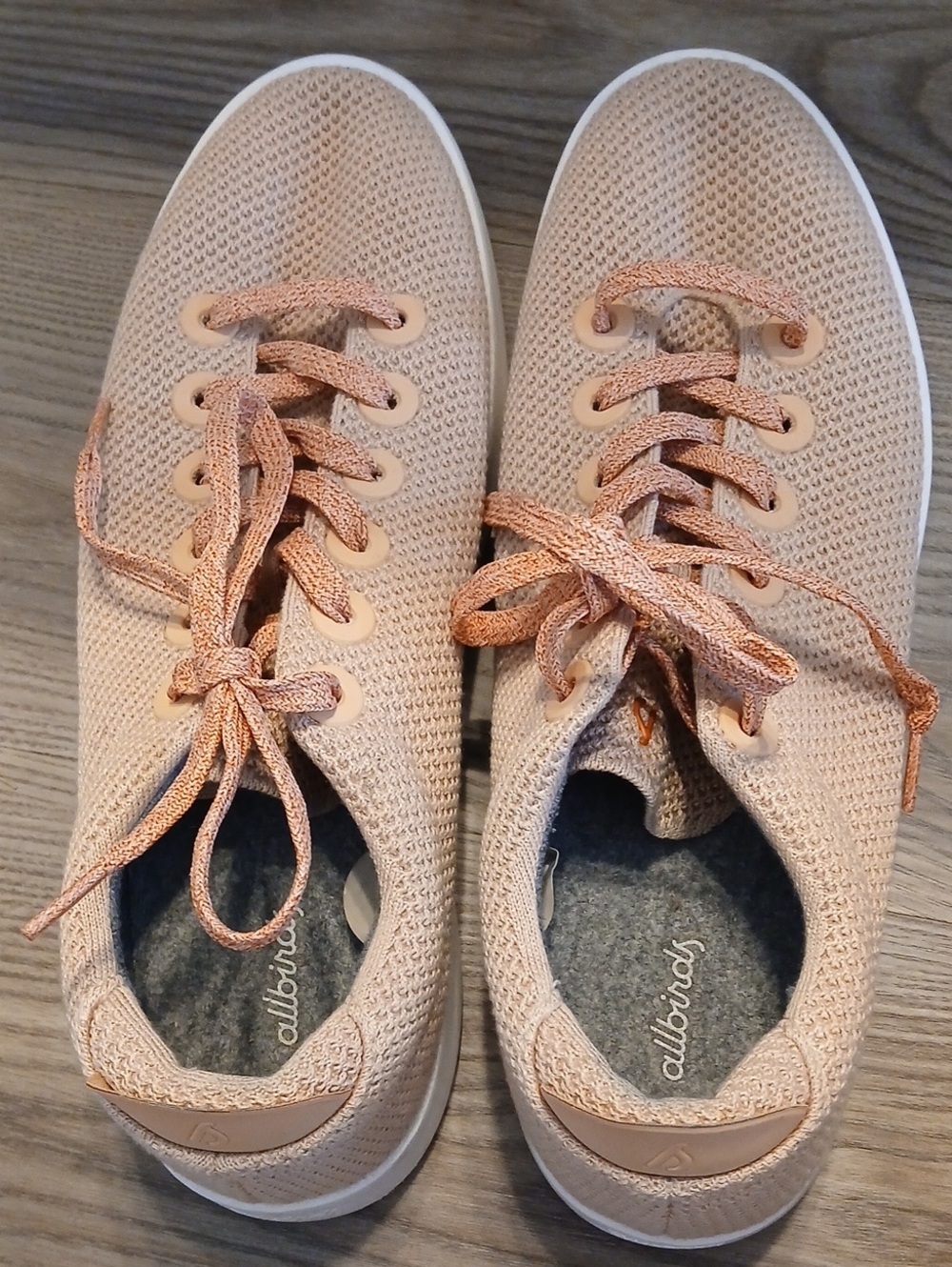 Allbirds Tree Runner Men's 12 Natural Blush Eucalyptus Fiber Walking Shoes EU 44